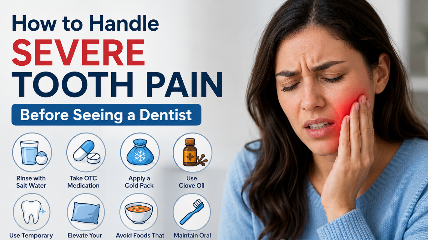 How to Handle Severe Tooth Pain Before Seeing a Dentist 